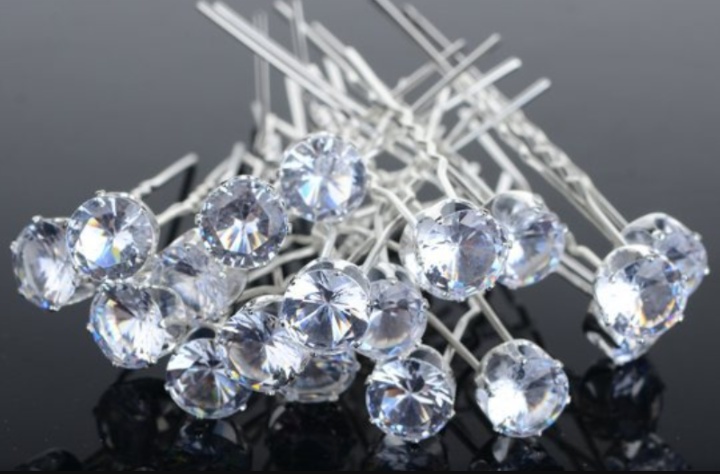 Pearl Diamond Hairpin Set Headgear - Image 2