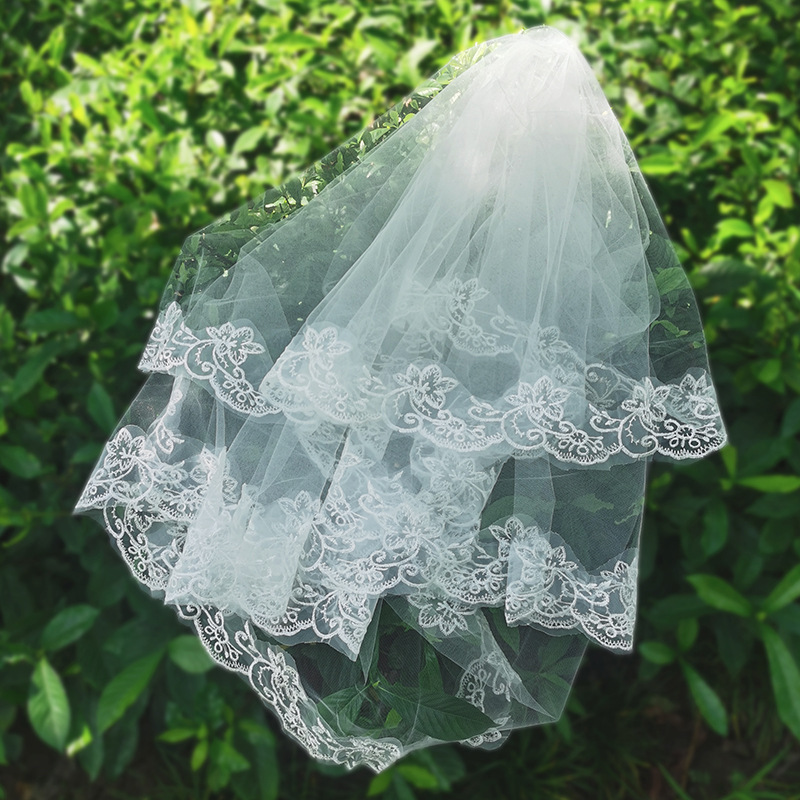 Bridal Veil Lace Photography Headdress Super Mori - Image 5