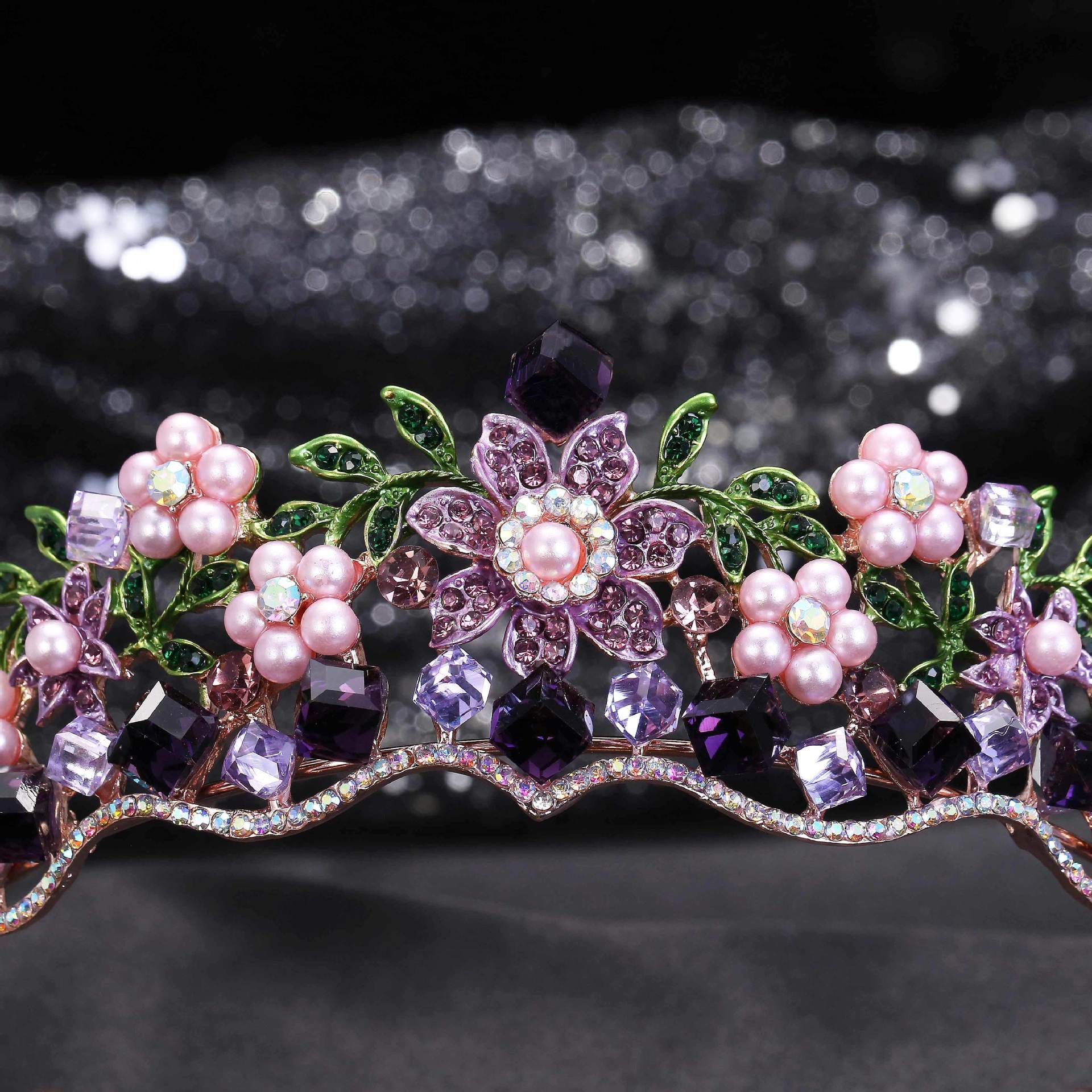 Alloy Crystal Flowers Wedding Bridal Hair Ornaments - Image 5