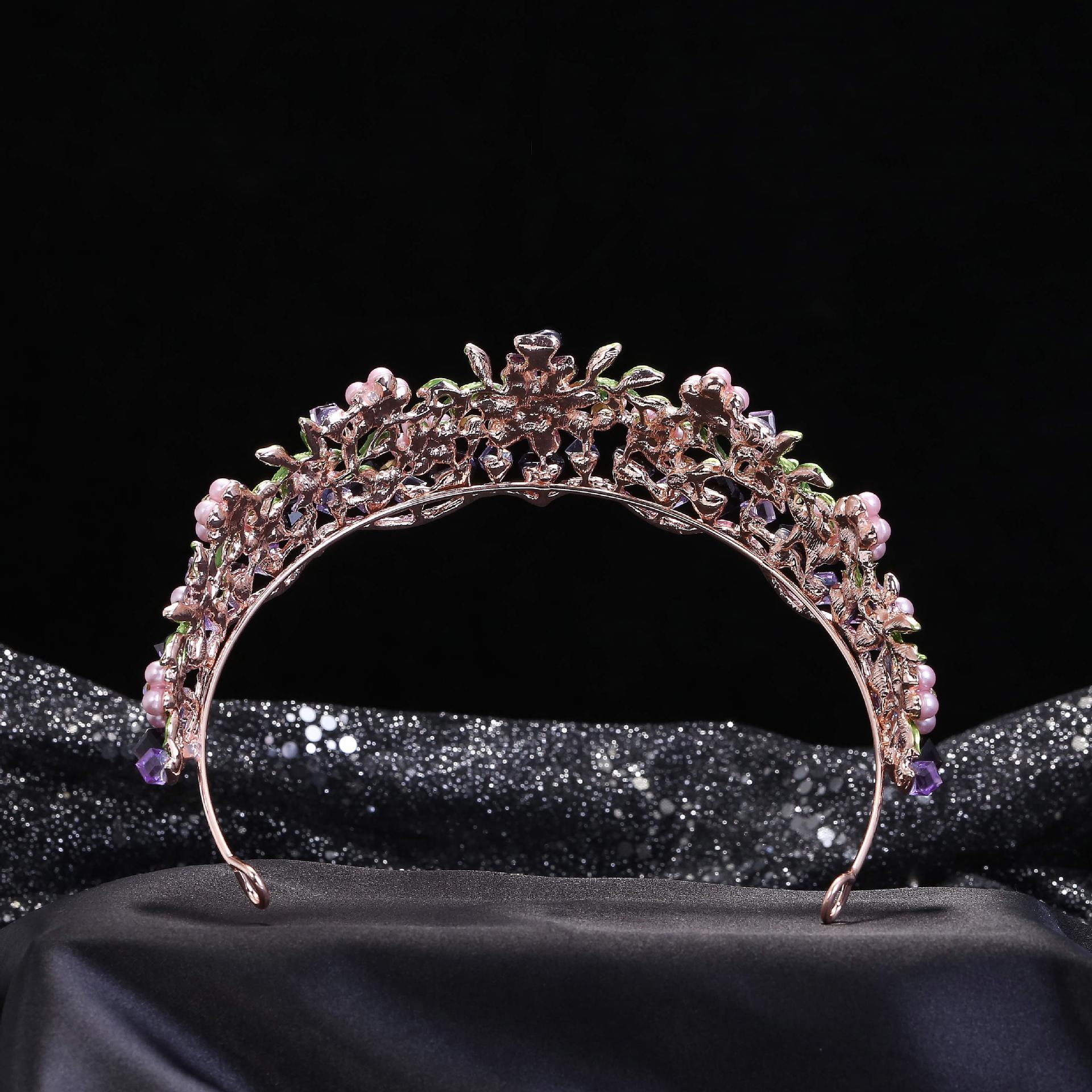 Alloy Crystal Flowers Wedding Bridal Hair Ornaments - Image 6