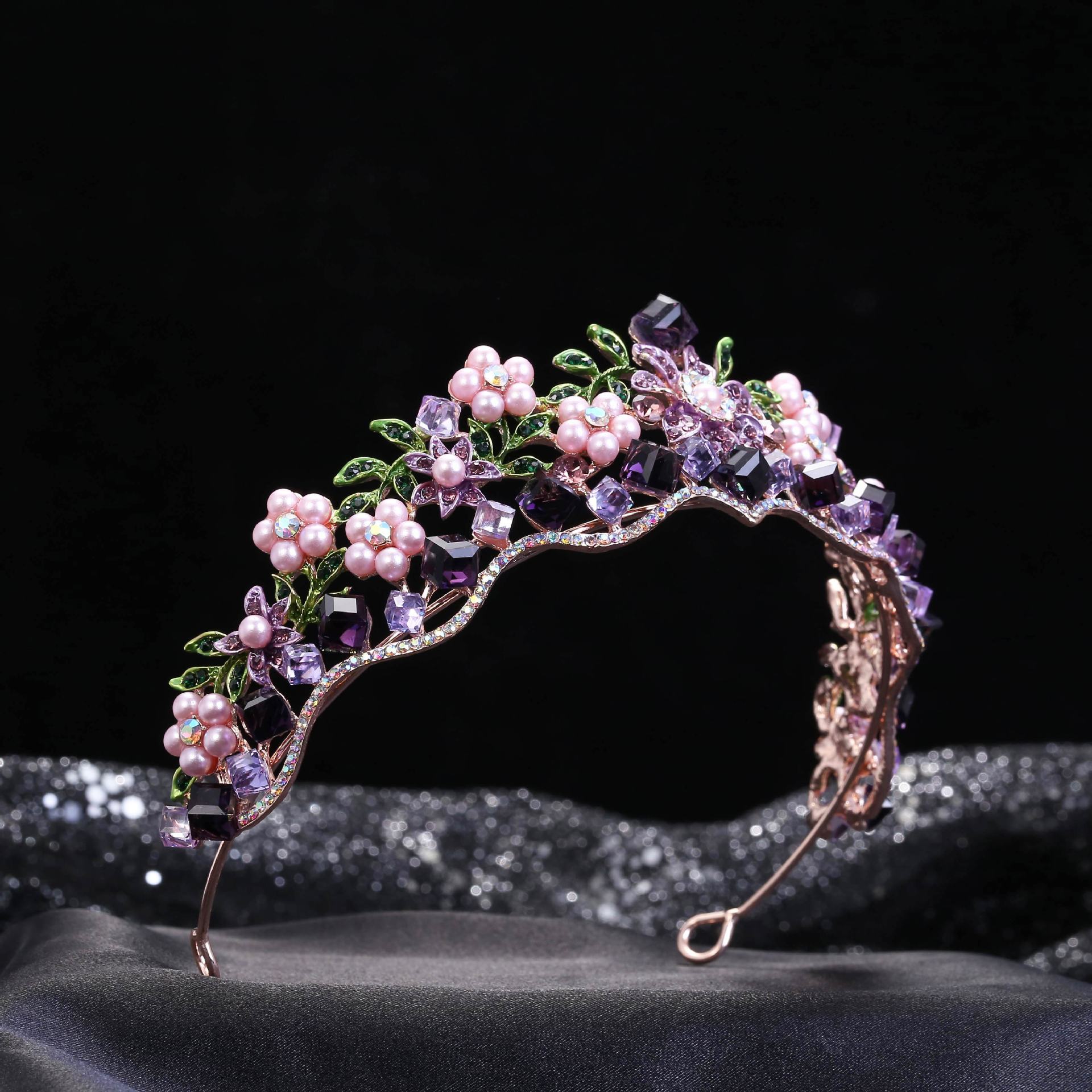 Alloy Crystal Flowers Wedding Bridal Hair Ornaments - Image 7