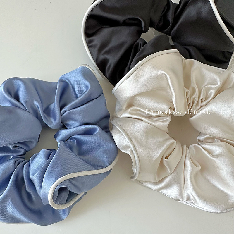 Satin High-grade Large Intestine Ring Gentle Low Ponytail Hair String Rubber Band - Image 2