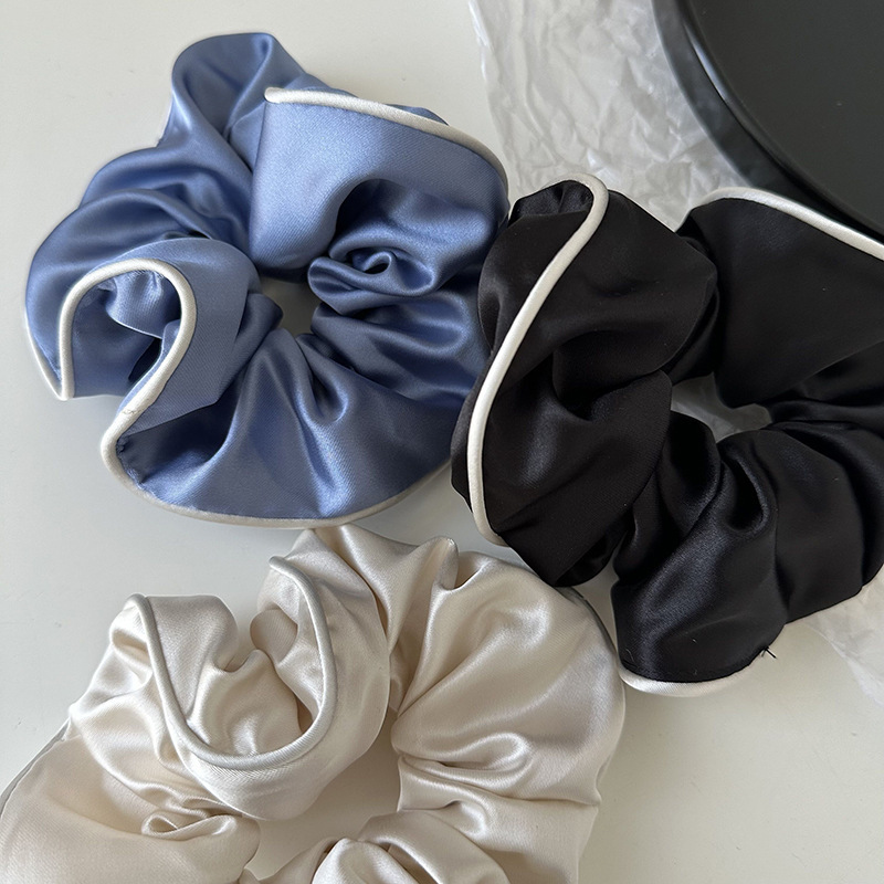 Satin High-grade Large Intestine Ring Gentle Low Ponytail Hair String Rubber Band - Image 4