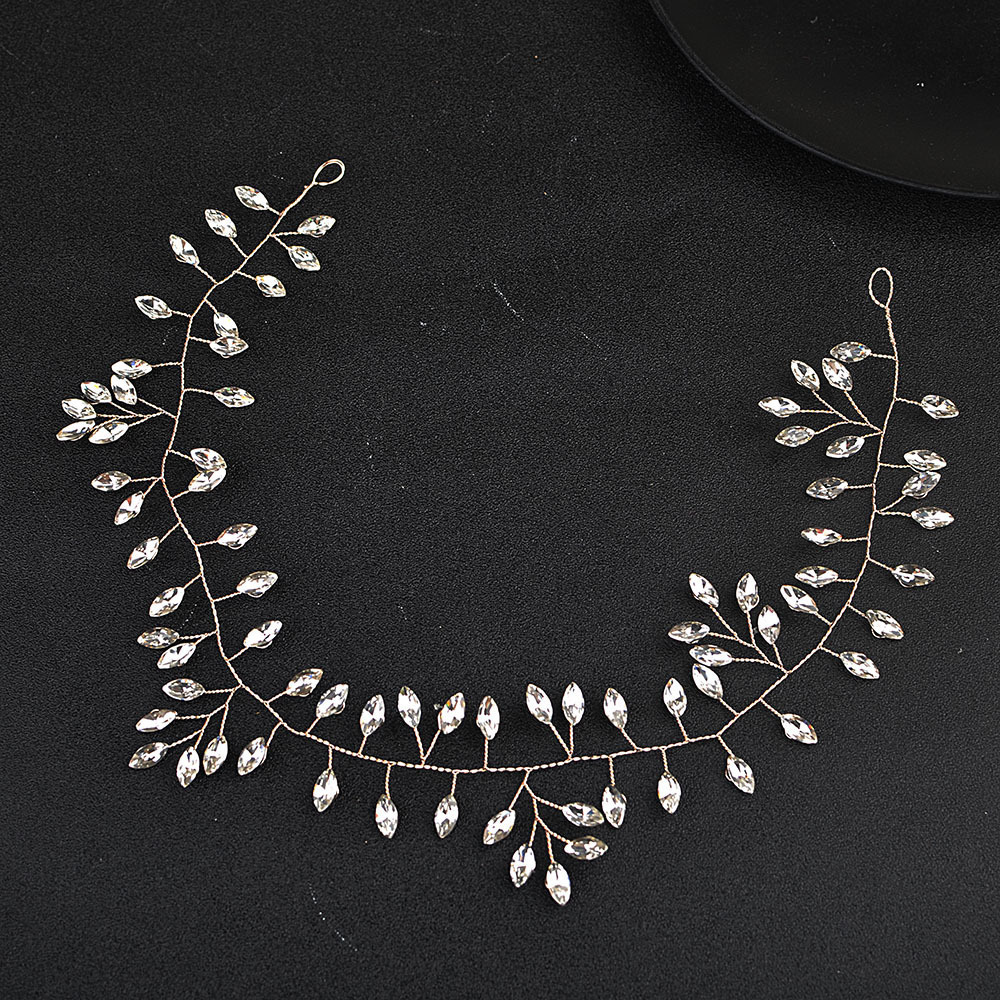 Horse Eye Silver Flexible Chain Headband Headwear Wedding - Image 6