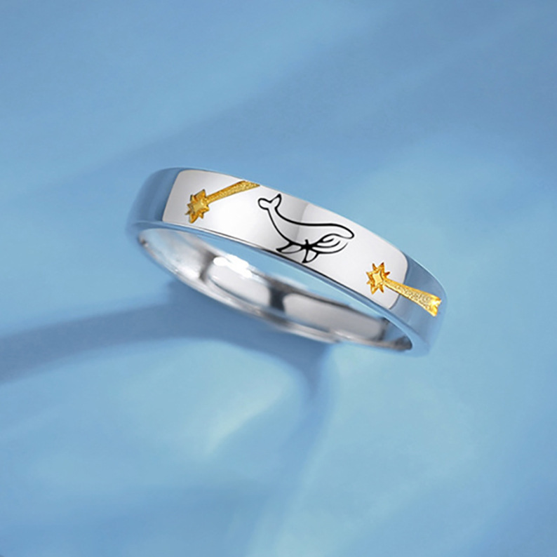 Small Design Adjustable Ring With Opening - Image 3