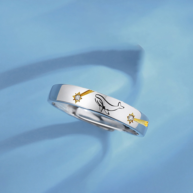 Small Design Adjustable Ring With Opening - Image 4