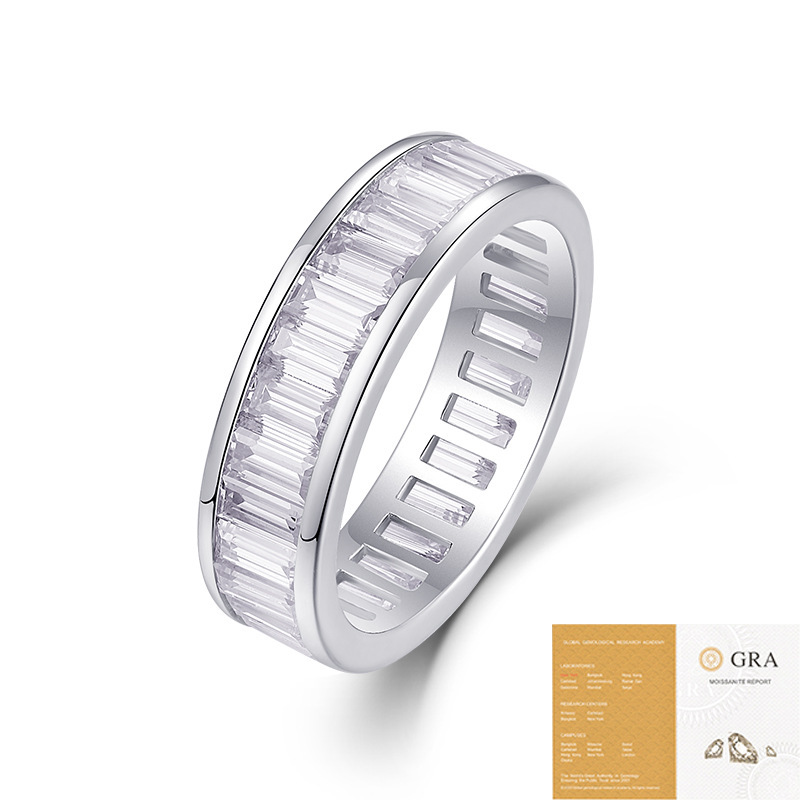 High-grade Versatile European And American Non-fading Ring Moissanite Women - Image 5