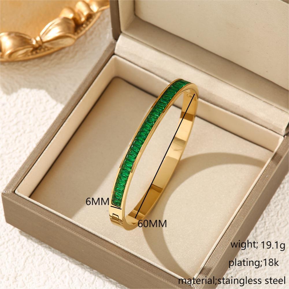 Affordable Luxury Style Diamond Titanium Steel Bracelet - Image 2