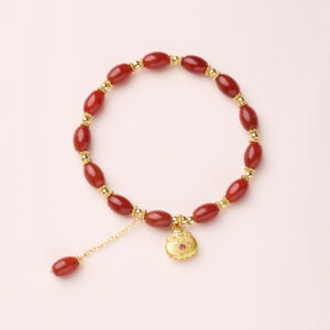 Natural Red Agate Bracelet For Women