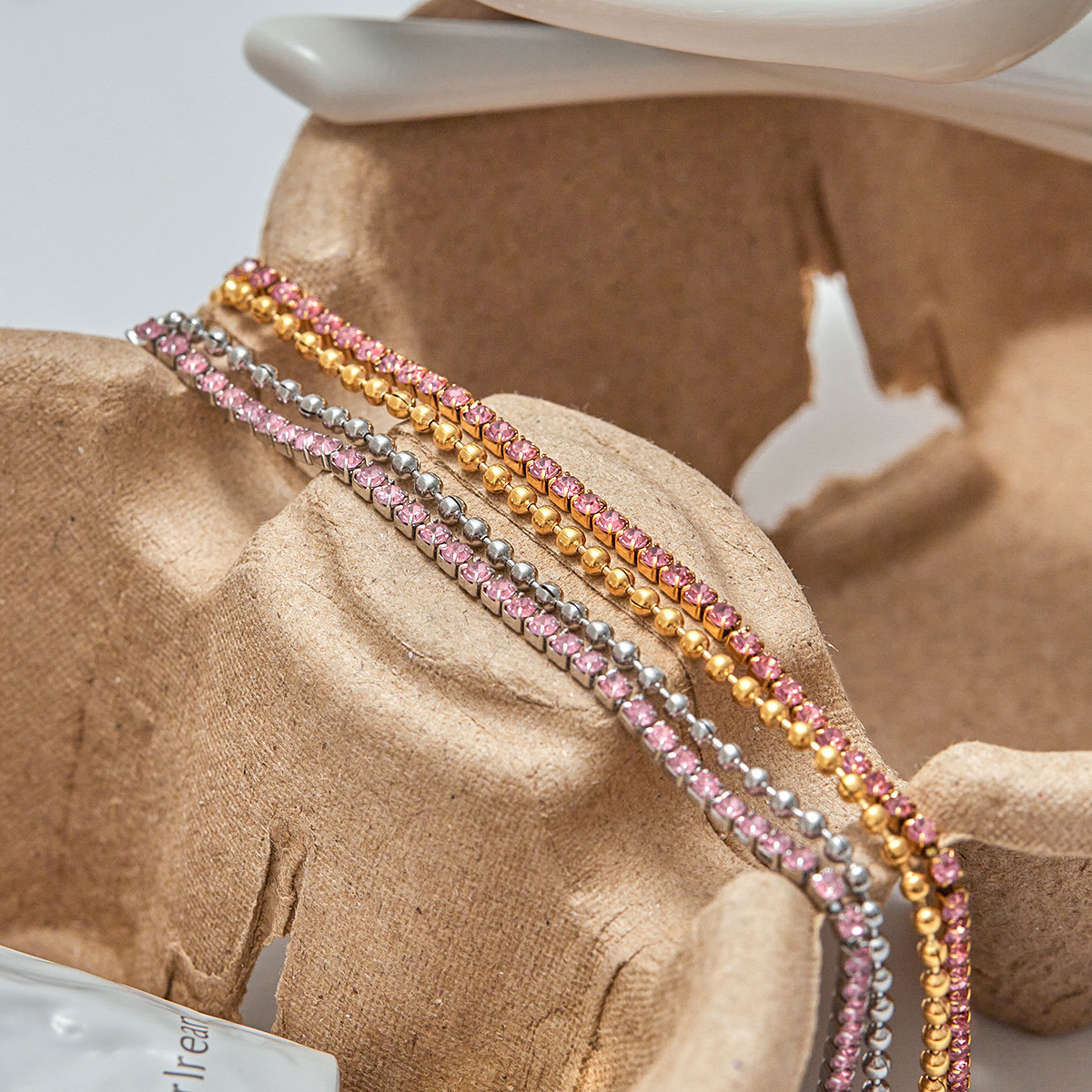 High-Grade 18K Gold Stainless Steel Claw Chain Design Sense Niche Accessories - Image 2