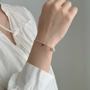 S925 Sterling Silver Bracelet Female Twist