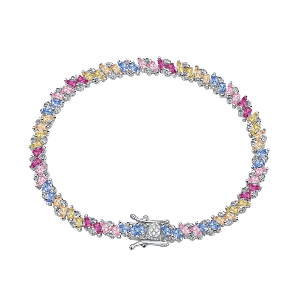 Special Interest Light Luxury High-end Elegant Color Zircon Bracelet - Image 2