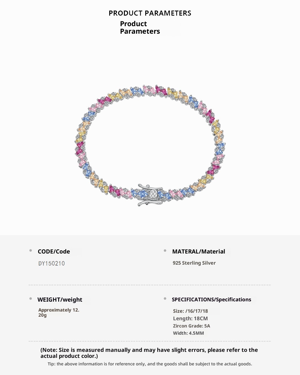 Special Interest Light Luxury High-end Elegant Color Zircon Bracelet - Image 3