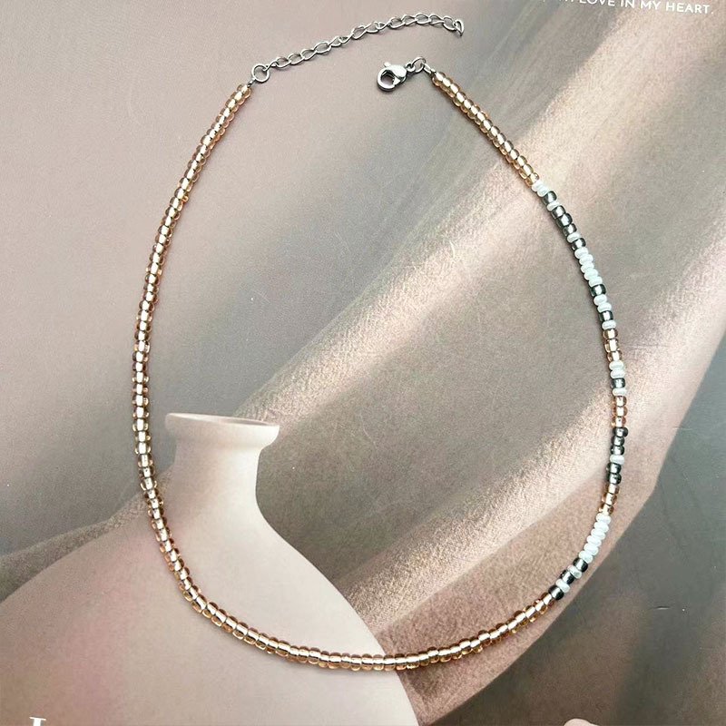 Moss Password Beads Bracelet Crystal String Beads Double Layer - Image 3