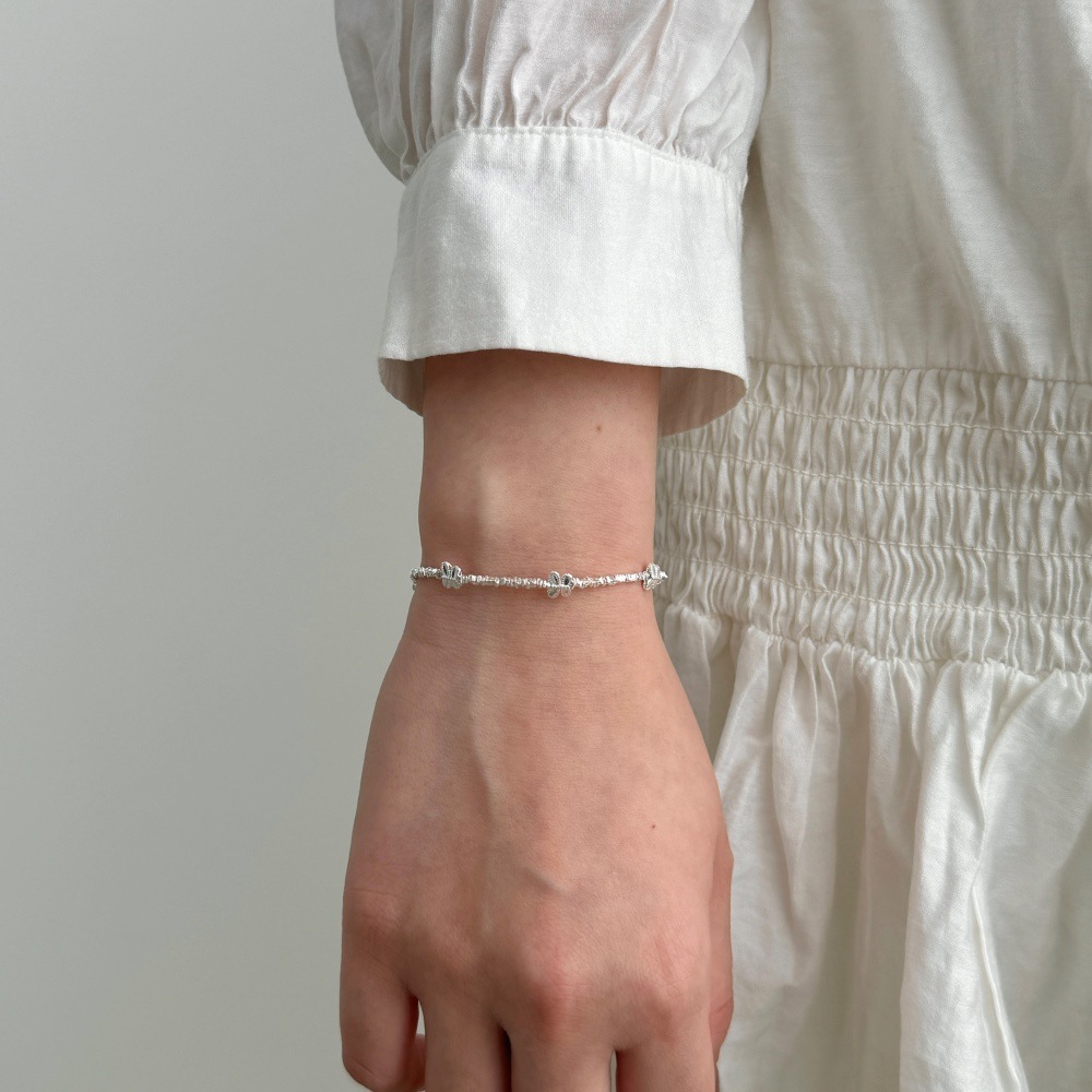 S925 Sterling Silver Bracelet Female Ins Fortune Valve Gold Light Luxury - Image 2