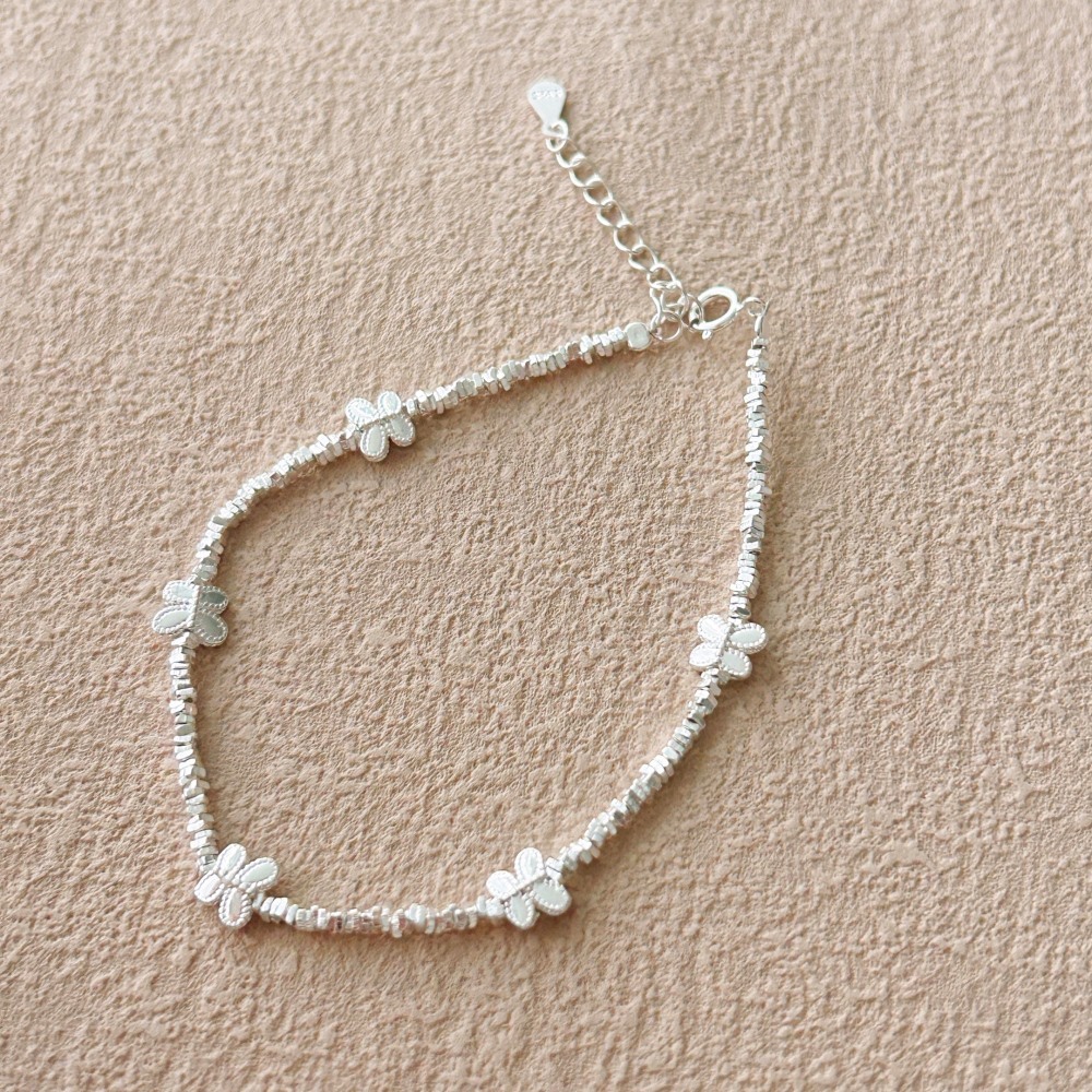 S925 Sterling Silver Bracelet Female Ins Fortune Valve Gold Light Luxury - Image 3