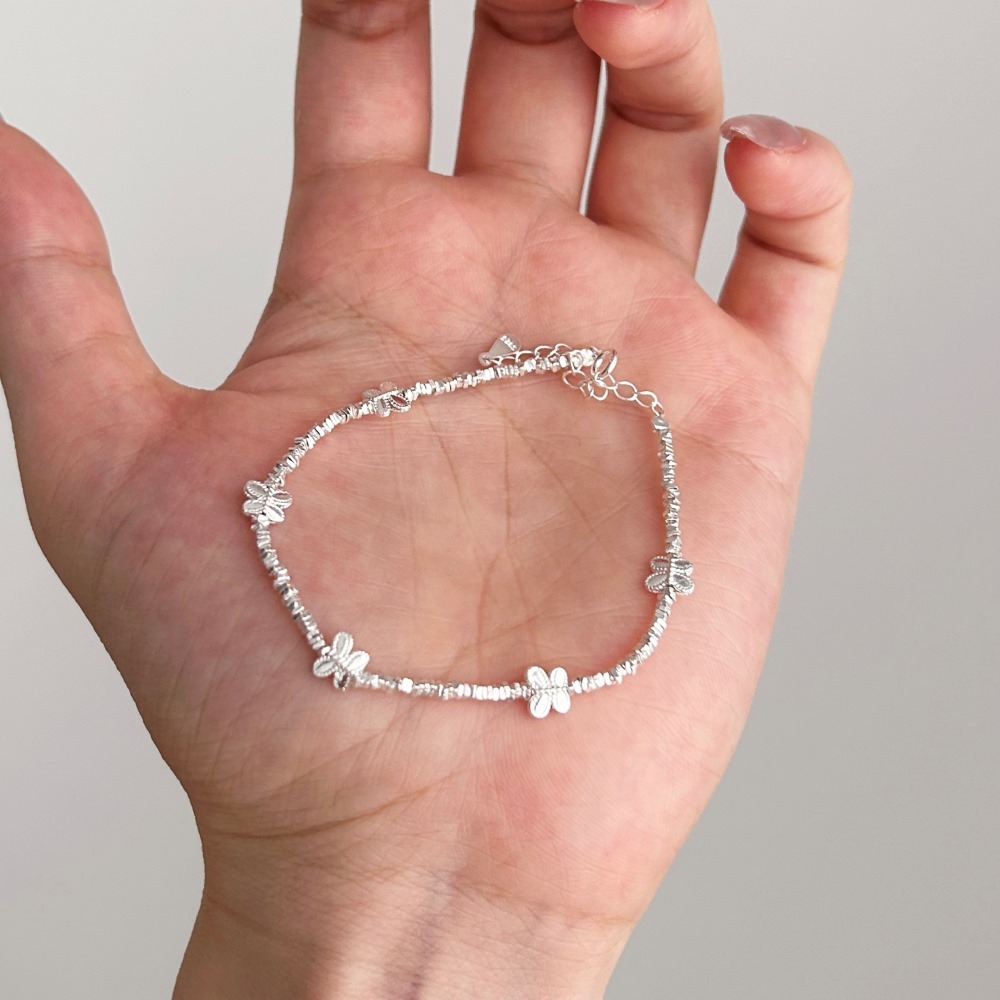 S925 Sterling Silver Bracelet Female Ins Fortune Valve Gold Light Luxury - Image 5