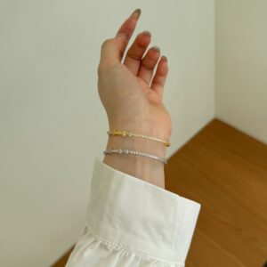 S925 Sterling Silver Bracelet Female Exquisite And Versatile Double Chain