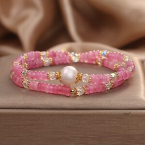Glass Crystal Freshwater Pearl Beads Of Necklace Bracelet