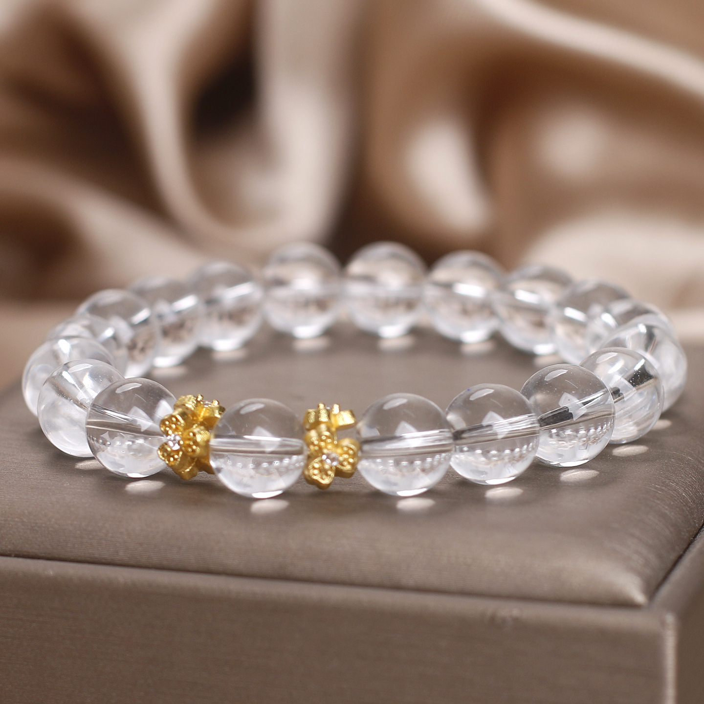 Natural White Crystal Bracelet Women's Original Design Light Luxury - Image 2