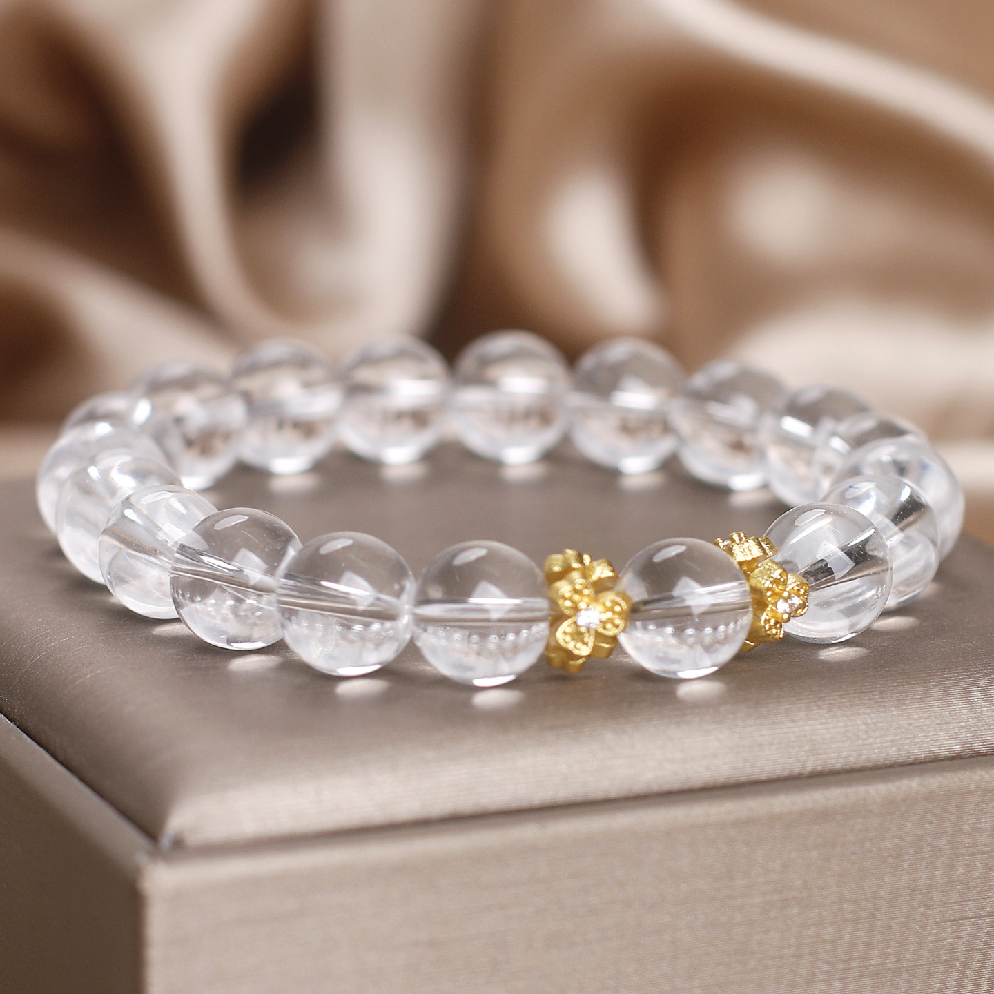 Natural White Crystal Bracelet Women's Original Design Light Luxury - Image 3