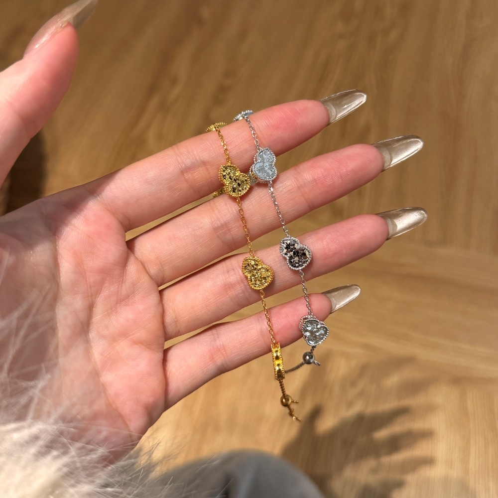 Niche 5 Fu Gourd Trendy Ancient Craft Fine Sterling Silver Bracelet - Image 2