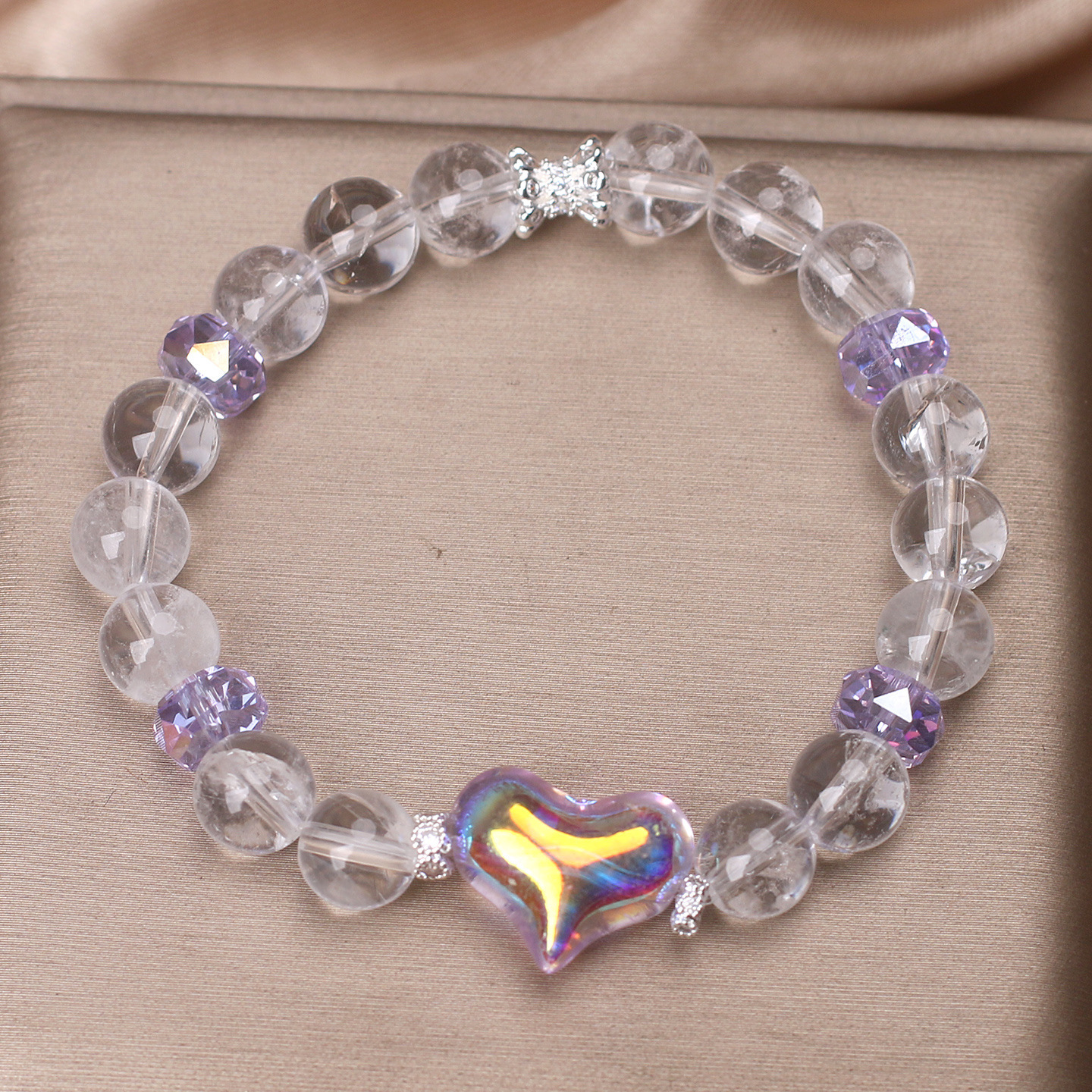 Natural White Crystal Bracelet Women's High-grade Clear - Image 4