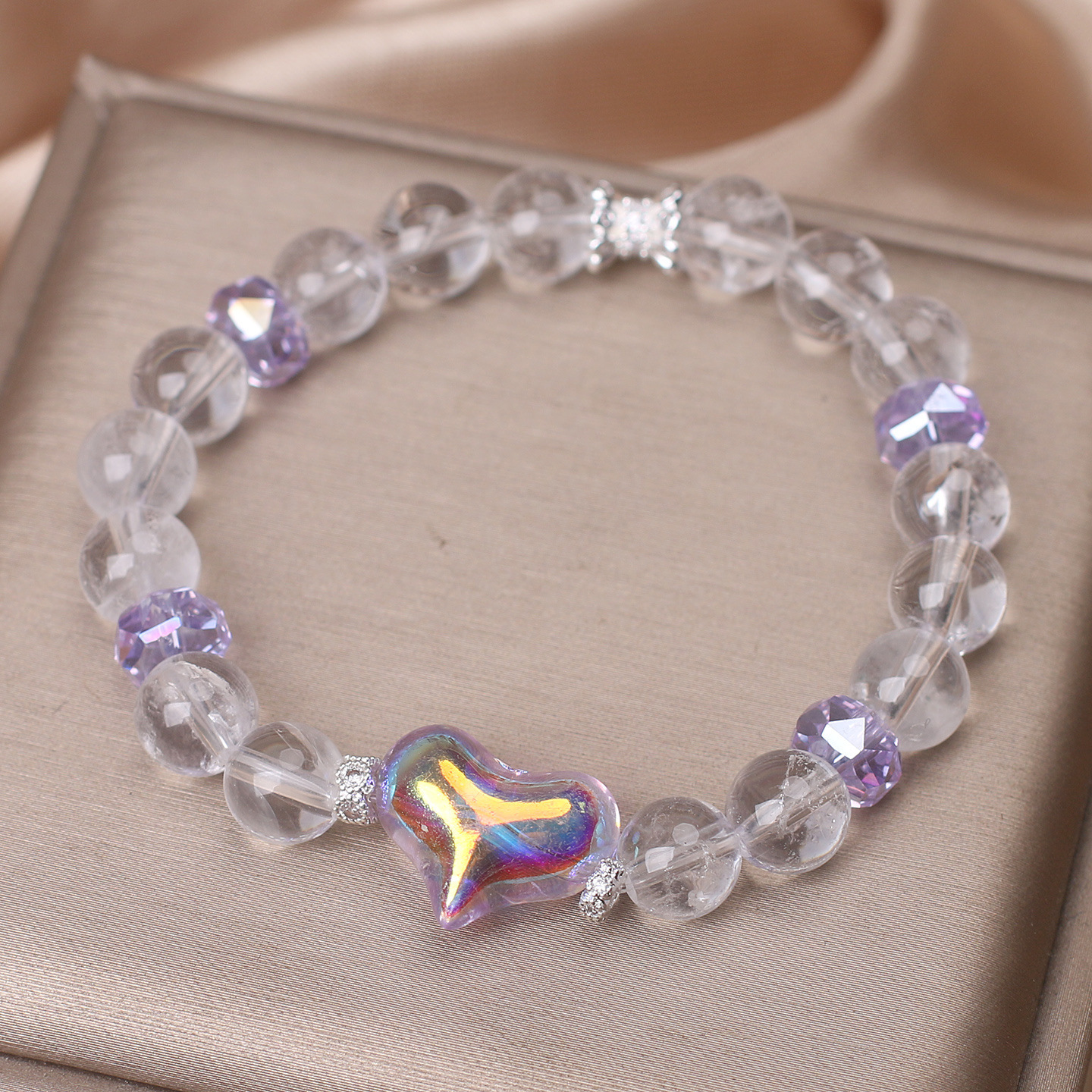 Natural White Crystal Bracelet Women's High-grade Clear - Image 5