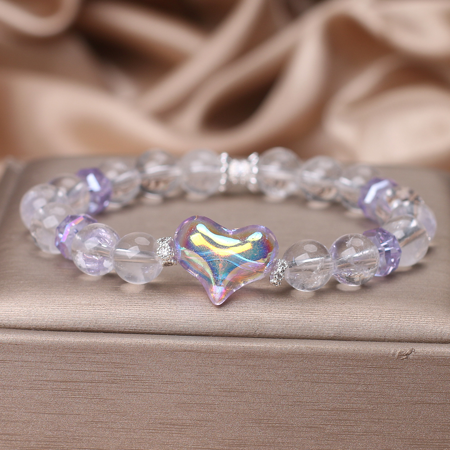 Natural White Crystal Bracelet Women's High-grade Clear - Image 6