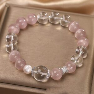 Gentle White Opal Pearl Grace Beaded Bracelet Girlfriends' Gift