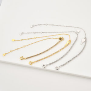 S925 Sterling Silver Lock Key Bracelet Simple And Elegant Chain