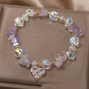 Korean Fashion Lavender Romantic Amethyst Bracelet