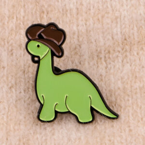 Denim Little Dinosaur Brooch Cartoon Badge