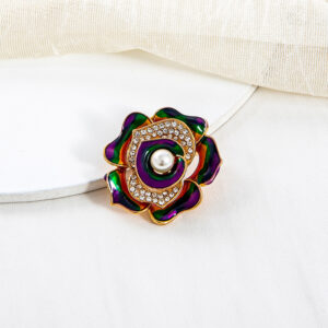 Korean Style Bee Butterfly Diamond Brooch