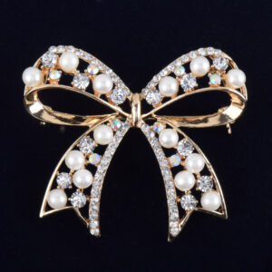 Hot Selling Graceful Bow Pearl Brooch Women's Fashion All-match