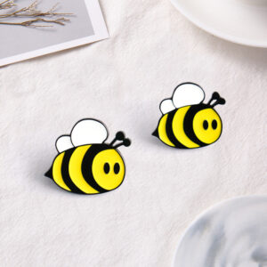 Cute Japanese Style Creative Oil Dripping Bee Alloy Brooch