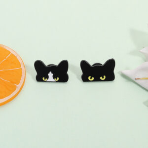 Creative Black Cat Cartoon Cute Brooch