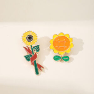 Cute Sun Flower Badge Sunflower Personality Trendy Student Brooch