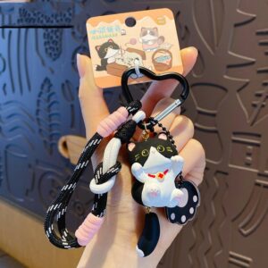 Creative Portable Cartoon Cat Keychain