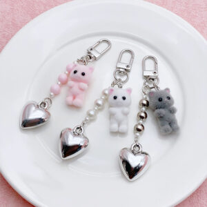 Kitten Stereo Phone Keychain Small Pendant
