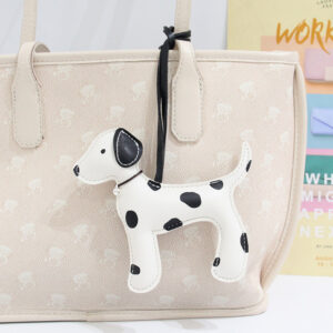 Cute Spotted Puppy Leather Pendant Pu Leather