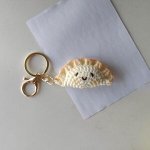 Finished Handmade Crochet Spring Festival Dumpling Pendant