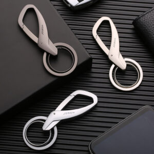 Simple Creative Car Key Waist Hanging Double Ring