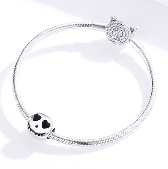 Halloween S925 Silver Bead Grimace Doll - Image 2