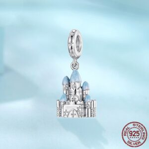 Dream Castle Diy Pendant Parts S925 Sterling Silver Bracelet String Beads