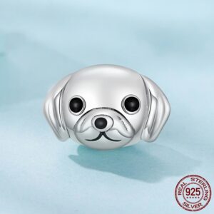 Cute Golden Retriever Diy Beaded S925 Sterling Silver Beads