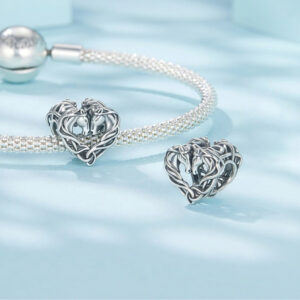 Original Double Horse Celtic Knot Beads Scattered Beads Vintage Animal