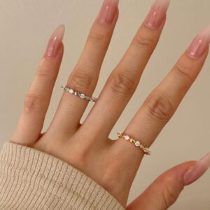 Fashionable All-match High Sense Slim Ring Women