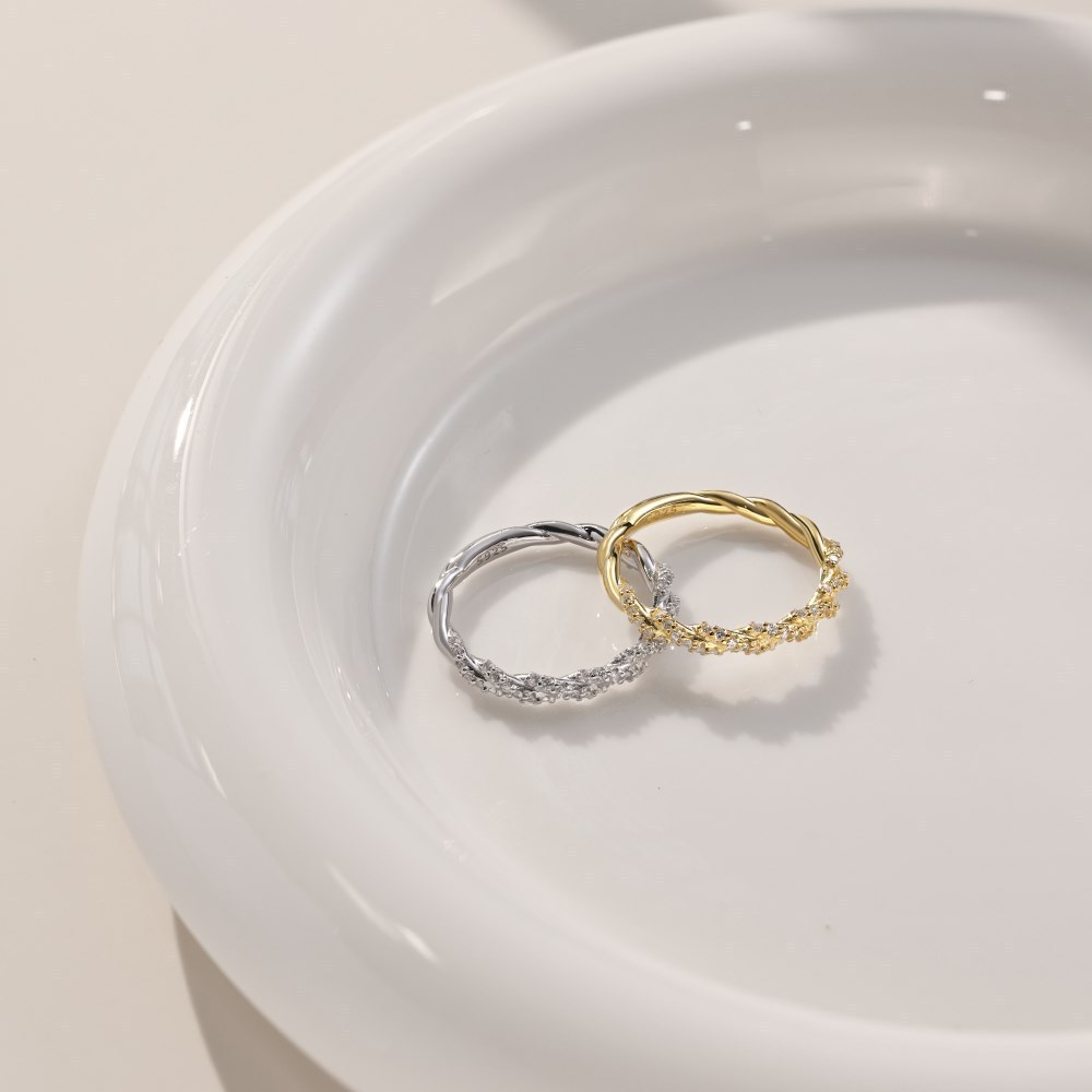 S925 Sterling Silver Ring Female Exquisite Twist Shape Zircon - Image 4