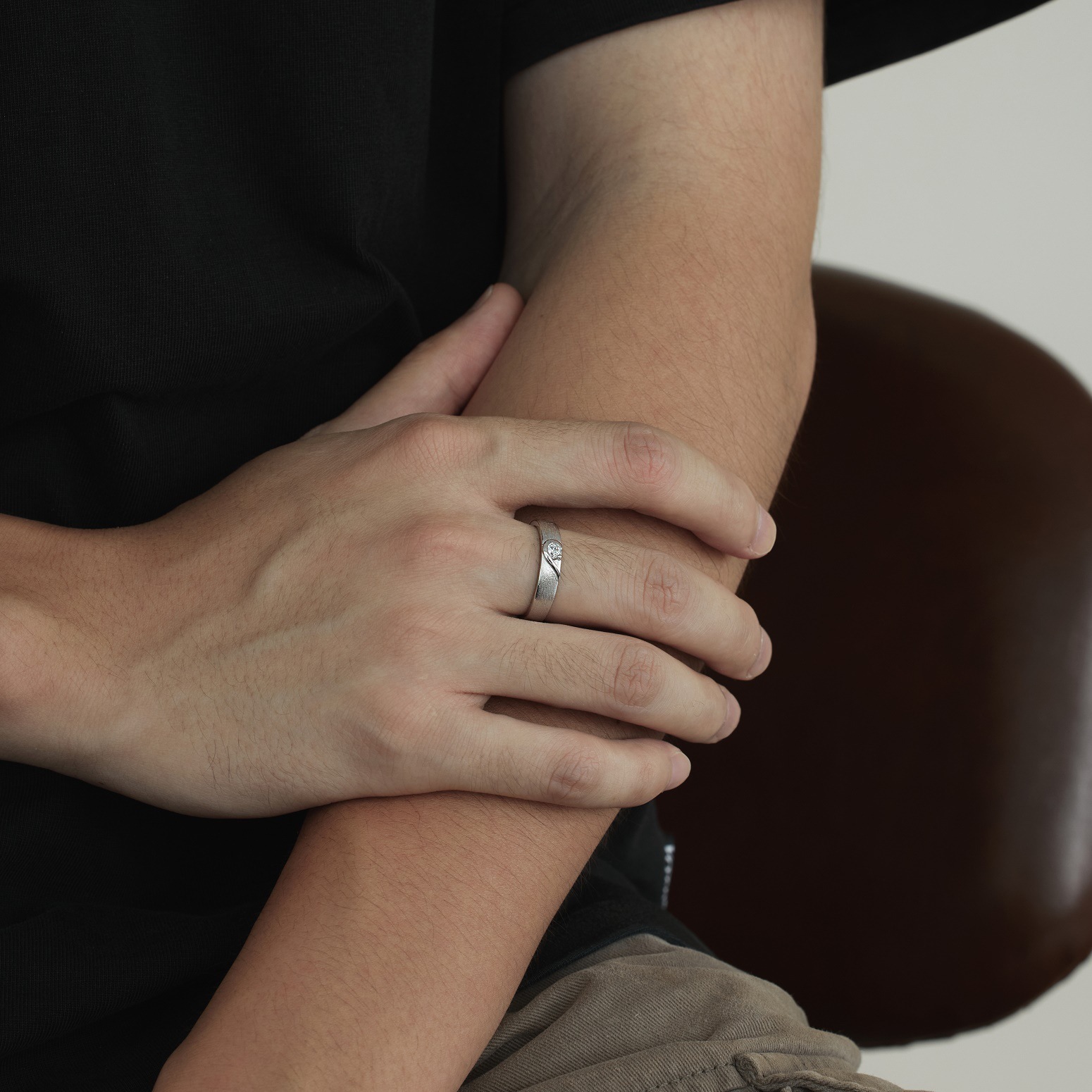 S925 Sterling Silver Ring Male And Female Personality Couple - Image 3